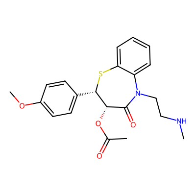 Chemical structure of Diltiazem related compound-D