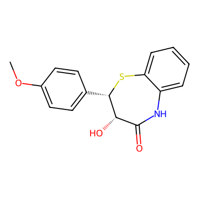 Chemical structure of Diltiazem Impurity E