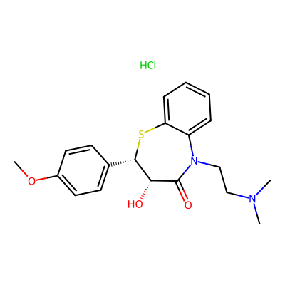 Chemical structure of Diltiazem Impurity F (Hydrochloride Salt)