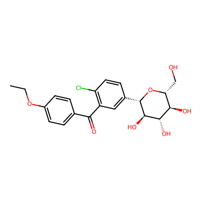 Chemical structure of Oxo Dapagliflozin