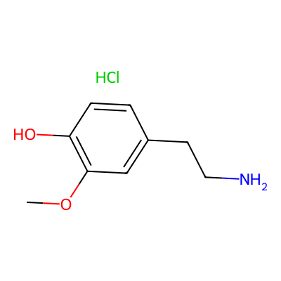 Chemical structure of Dopamine Hydrochloride - Impurity B (Hydrochloride Salt)