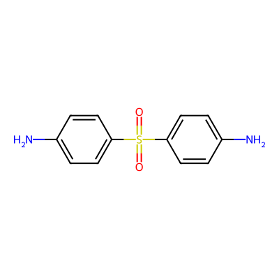 Chemical structure of Dapsone
