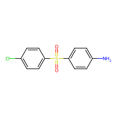 Chemical structure of Dapsone Impurity B (Mono chloro Impurity)