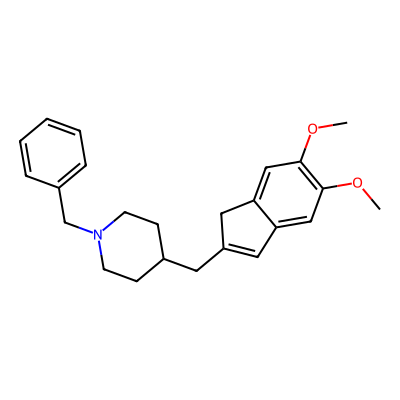 Chemical structure of Donepezil Dehydro Deoxy Impurity
