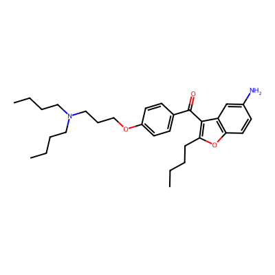 Chemical structure of Dronedarone Impurity A