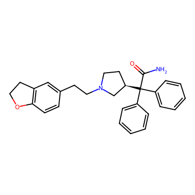 Chemical structure of Darifenacin