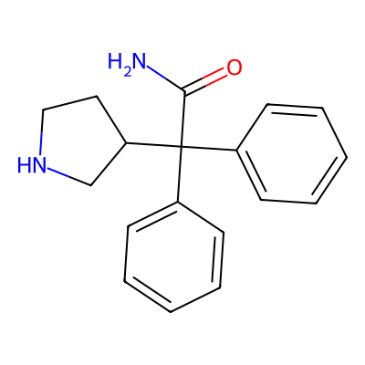 Chemical structure of Darifenacin Amide Impurity