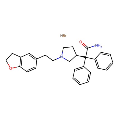 Chemical structure of Darifenacin Hydrobromide