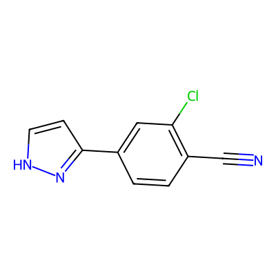 Chemical structure of Darolutamide Pyrazol benzonitrile Impurity
