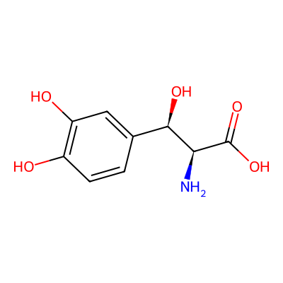 Chemical structure of Droxidopa - API