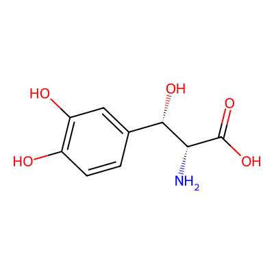Chemical structure of Droxidopa Racemic standard