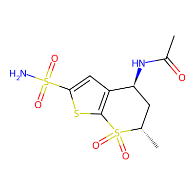 Chemical structure of Dorzolamide N-Acetyl Analog