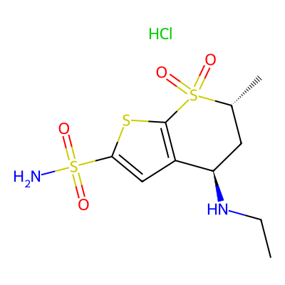 Chemical structure of Dorzolamide Related Compound A