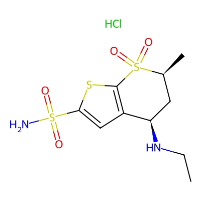 Chemical structure of Dorzolamide Related Compound B