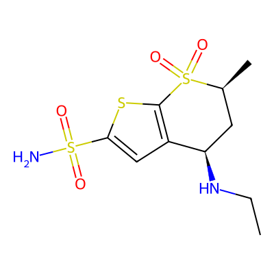 Chemical structure of Dorzolamide USP Related Compound B