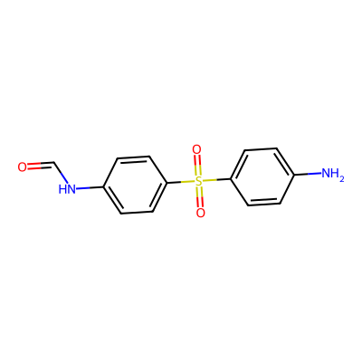 Chemical structure of N-Formyl Dapsone