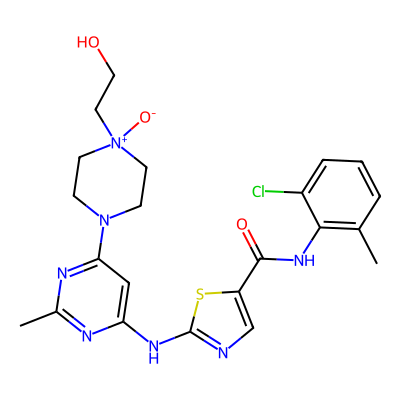 Chemical structure of Dasatinib N-Oxide