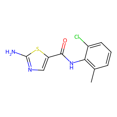 Chemical structure of Dasatinib Impurity A