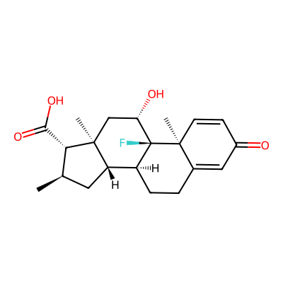 Chemical structure of Desoximetasone Acid