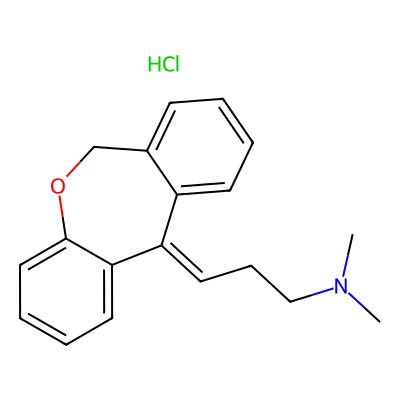 Chemical structure of Doxepin Hydrochloride