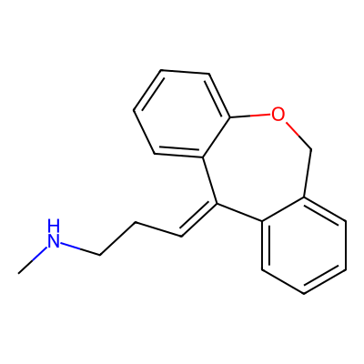 Chemical structure of Nor Doxepin