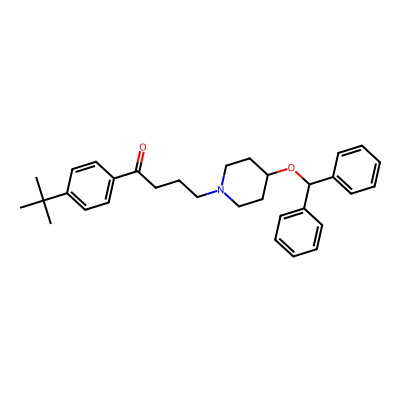 Chemical structure of Ebastine
