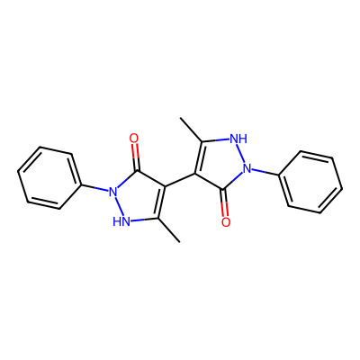 Chemical structure of Edaravone Dimer Impurity