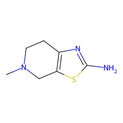 Chemical structure of 5-Methyl-4,5,6,7-tetrahydrothiazolo[5,4-c]pyridin-2-amine