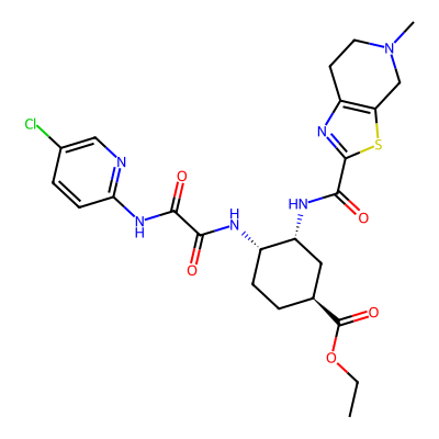 Chemical structure of Edoxaban Ethyl Impurity