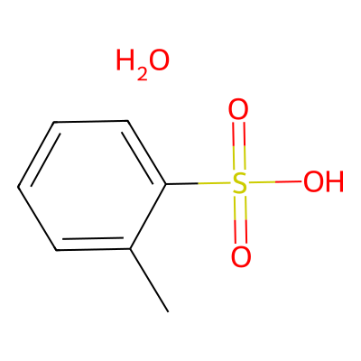 Chemical structure of 2-Methylbenzenesulfonic Acid Hydrate