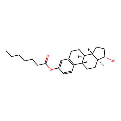 Chemical structure of Estradiol 3-Enanthate
