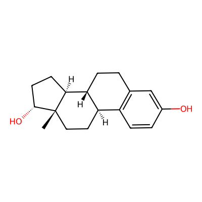 Chemical structure of 17alpha-Estradiol