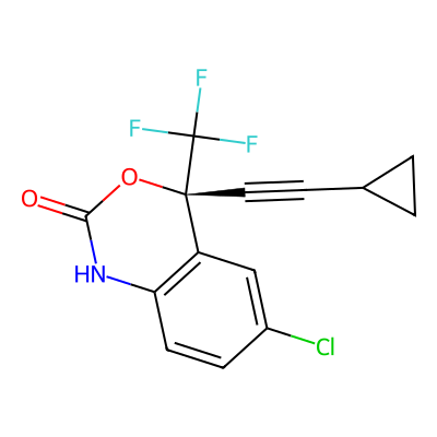 Chemical structure of Efavirenz