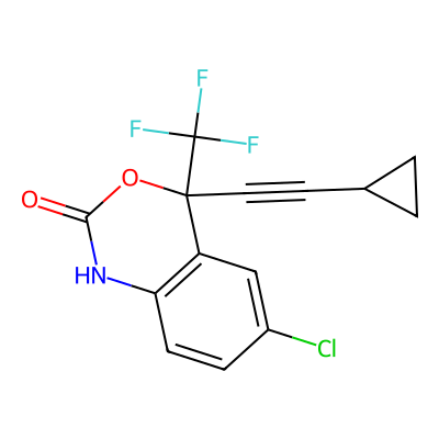 Chemical structure of rac Efavirenz