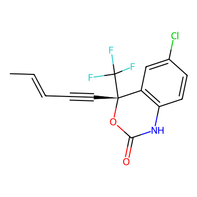 Chemical structure of Efavirenz Pent-3-ene-1-yne Impurity (cis isomer)