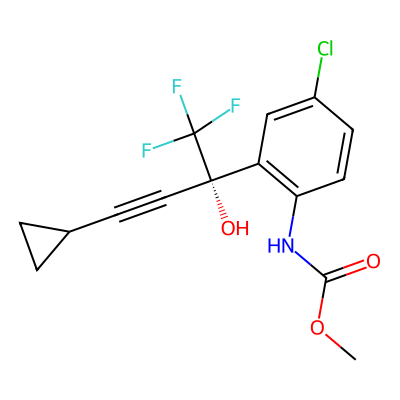 Chemical structure of Efavirenz Amino Alcohol Methyl Carbamate