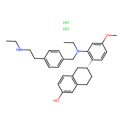 Chemical structure of Elacestrant dihydrochloride