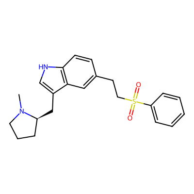 Chemical structure of Eletriptan