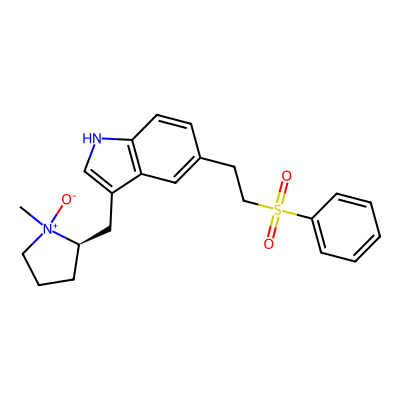 Chemical structure of Eletriptan N-Oxide