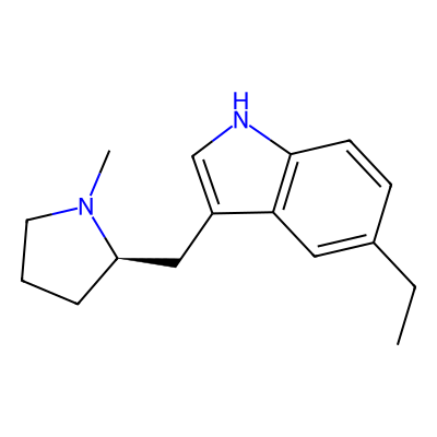 Chemical structure of Eletriptan Ethyl indole proline