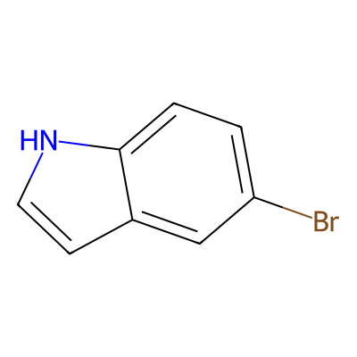 Chemical structure of 5-Bromoindole