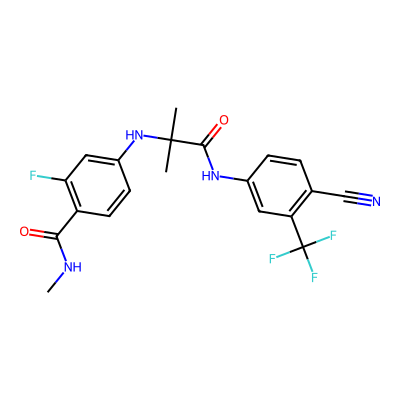 Chemical structure of Enzalutamide Impurity D