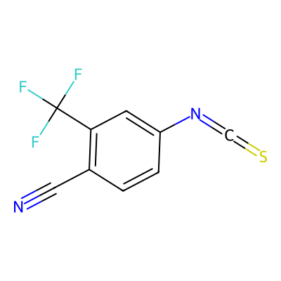 Chemical structure of 4-Cyano-3-trifluoromethylphenylisothiocyanate
