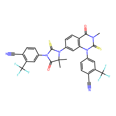 Chemical structure of Enzalutamide Impurity F