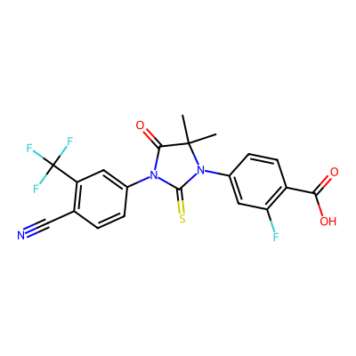 Chemical structure of Enzalutamide Acid Impurity