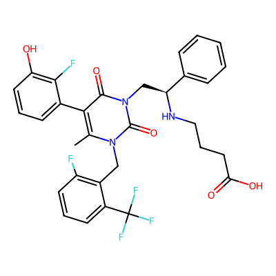 Chemical structure of Elagolix Des Methyl Impurity