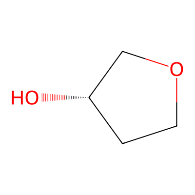 Chemical structure of (S)-(+)-3-Hydroxytetrahydrofuran