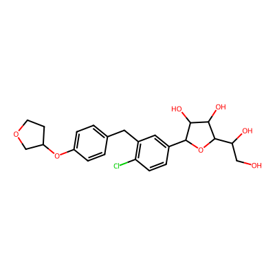 Chemical structure of Empagliflozin R-Furanose