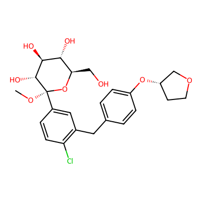 Chemical structure of 1-Methoxy Empagliflozin