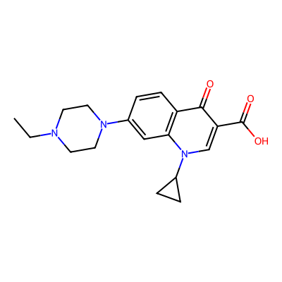 Chemical structure of Enrofloxacin Impurity C (Freebase)